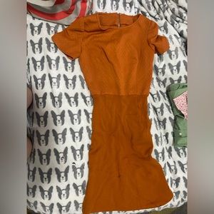 Vintage 1960s style orange dress